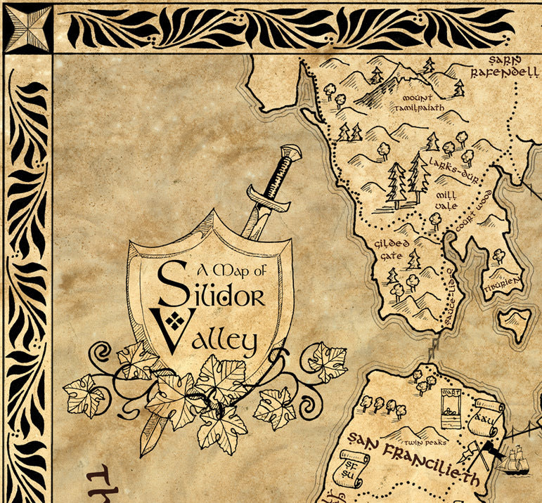 Silicon Valley Fantasy Map