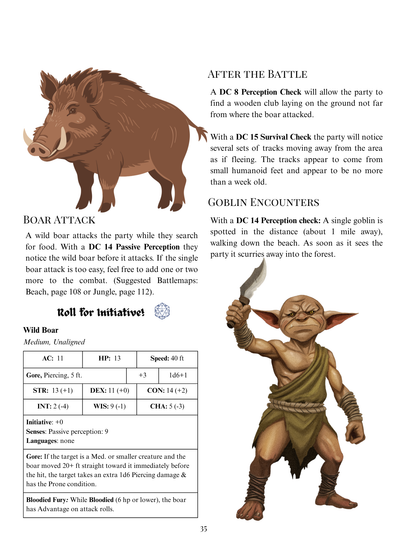 Gnomeless Adventures: Shipwrecked (5th Edition)