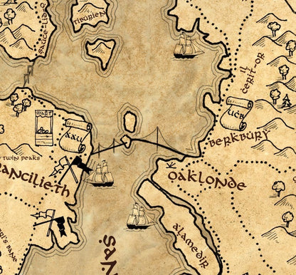 Silicon Valley Fantasy Map